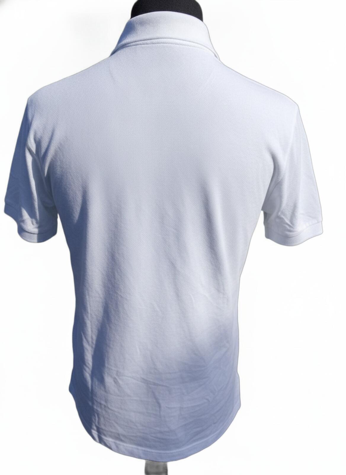 Lacoste White Short Sleeve Polo Shirt Size 5 Large