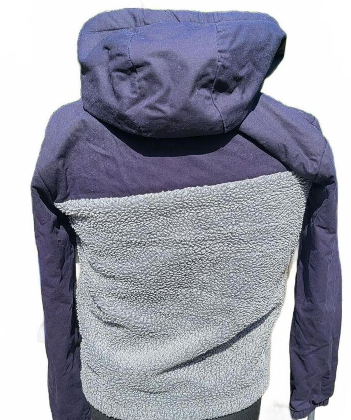 Boys Quiksilver 'Bogong Gum Mix' Sherpa Fleece Hoodie Jacket - Size 14 Years