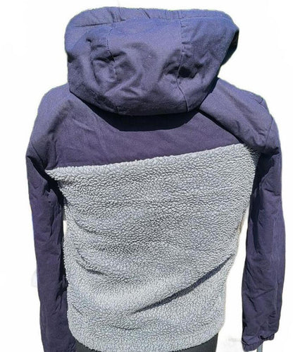 Boys Quiksilver 'Bogong Gum Mix' Sherpa Fleece Hoodie Jacket - Size 14 Years