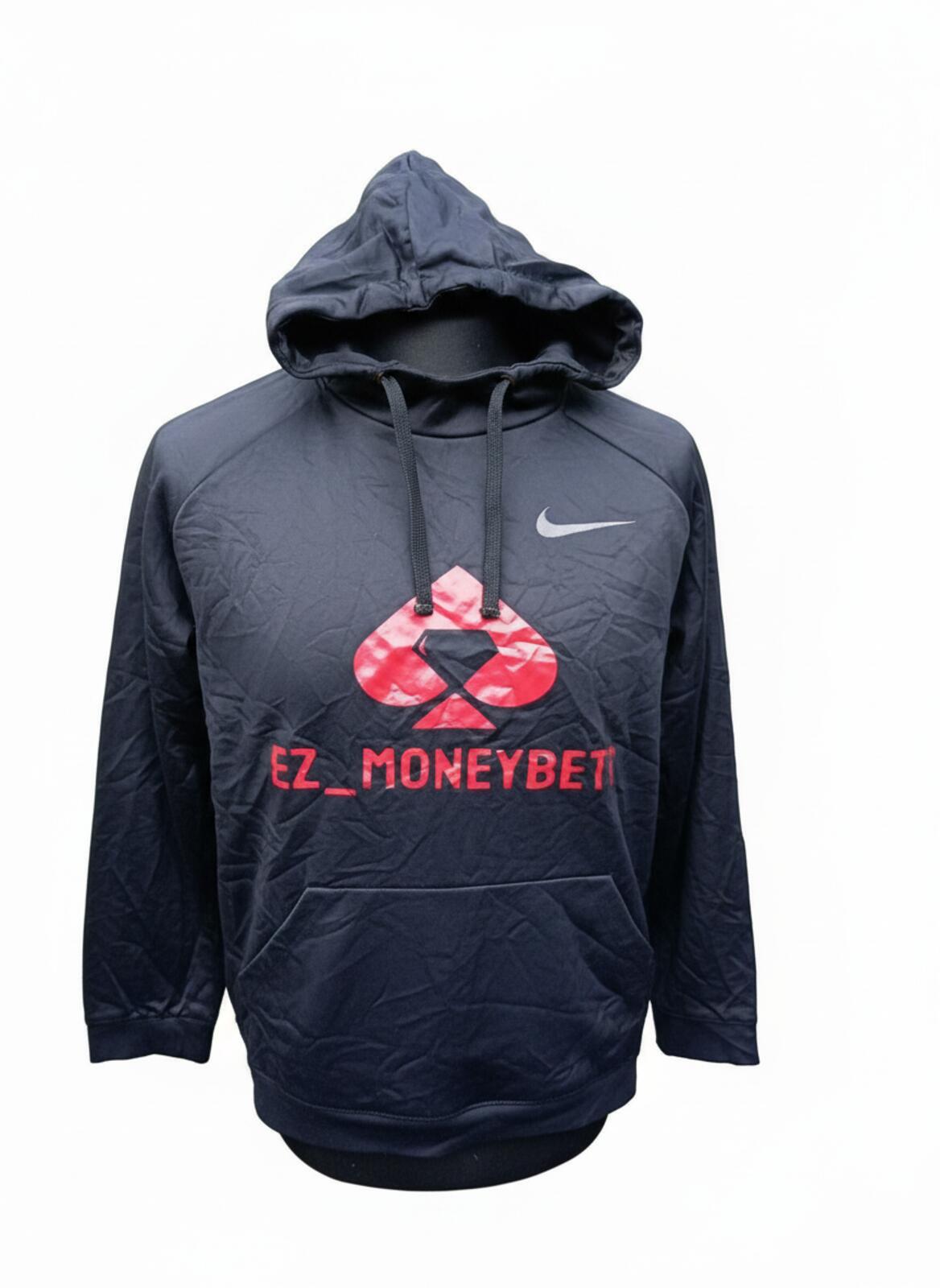 Nike Men’s Medium "EZ_MONEYBET" Hoodie - Black/Red - Great Condition