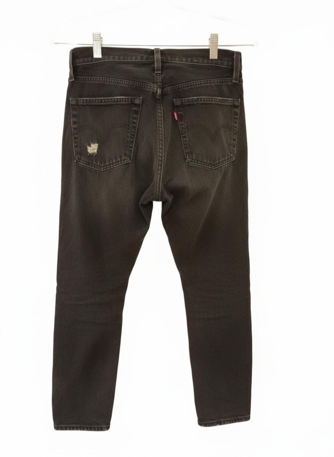 Levi's Black Distressed Denim Jeans - W25 L28