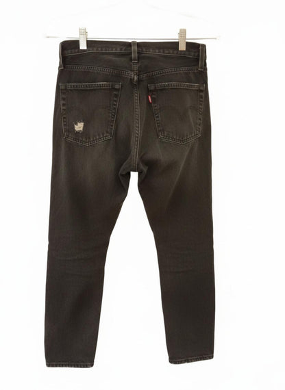 Levi's Black Distressed Denim Jeans - W25 L28
