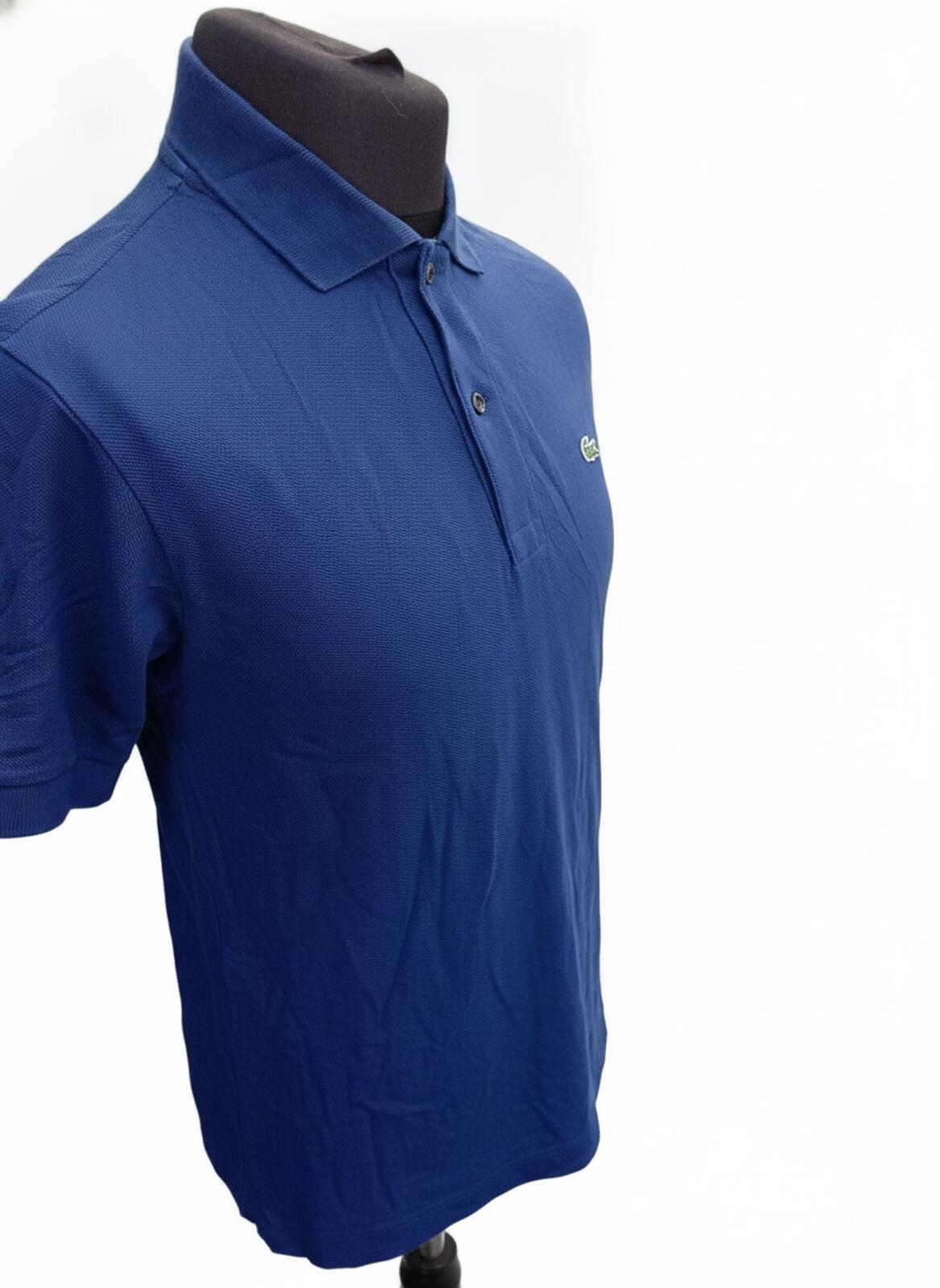 Lacoste Classic Blue Polo Shirt with Crocodile Logo - Size 3 - Small