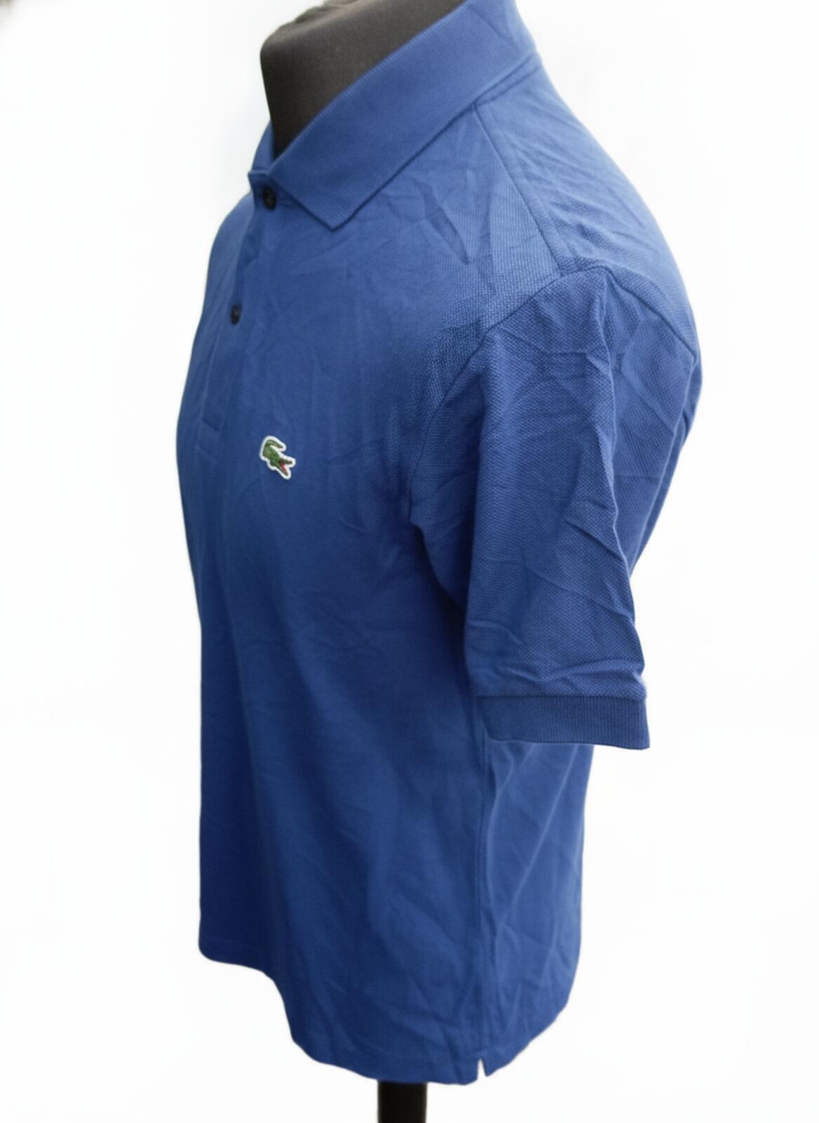 Lacoste Classic Blue Polo Shirt with Crocodile Logo - Size 3 - Small