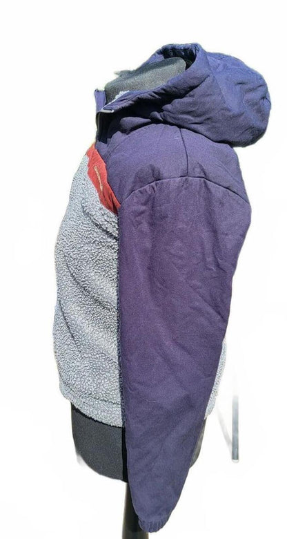 Boys Quiksilver 'Bogong Gum Mix' Sherpa Fleece Hoodie Jacket - Size 14 Years