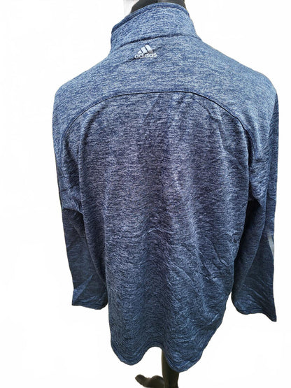 Adidas KodaBank Blue Heathered Quarter Zip XL Pullover