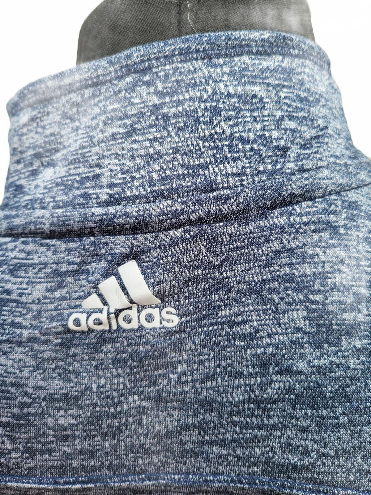 Adidas KodaBank Blue Heathered Quarter Zip XL Pullover