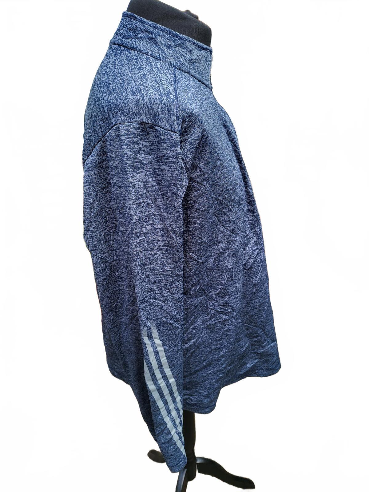 Adidas KodaBank Blue Heathered Quarter Zip XL Pullover