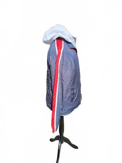 Starter Jacket Men’s Large – Grey/Red – Lightweight Zip-Up – Retro Sportswear