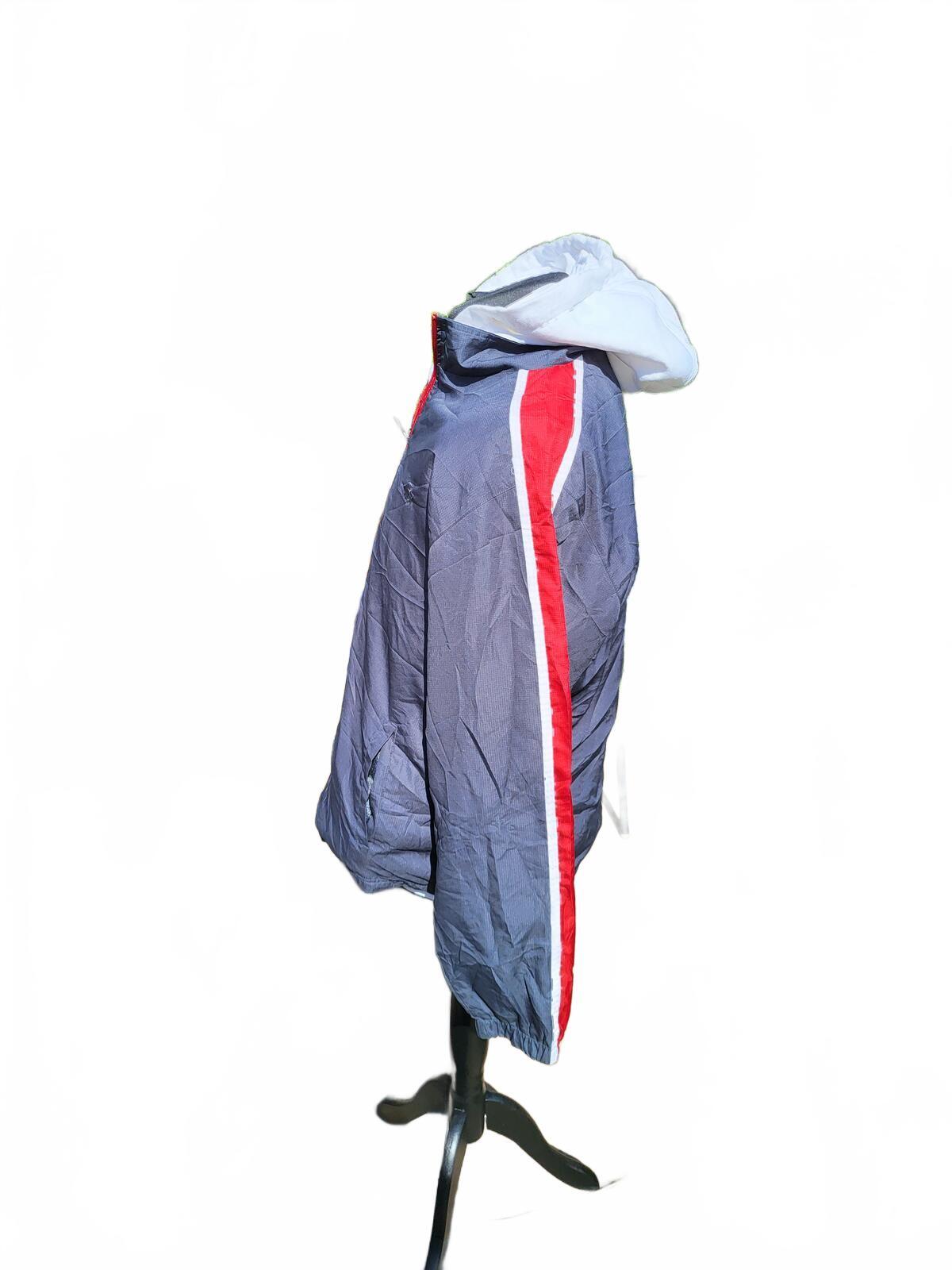Starter Jacket Men’s Large – Grey/Red – Lightweight Zip-Up – Retro Sportswear