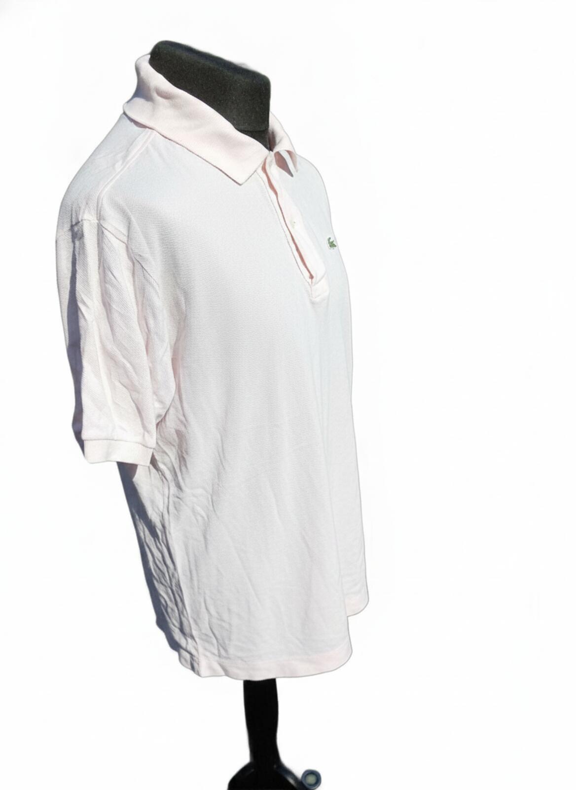 Lacoste Light Pink Short Sleeve Polo Shirt - 6 meaning XL