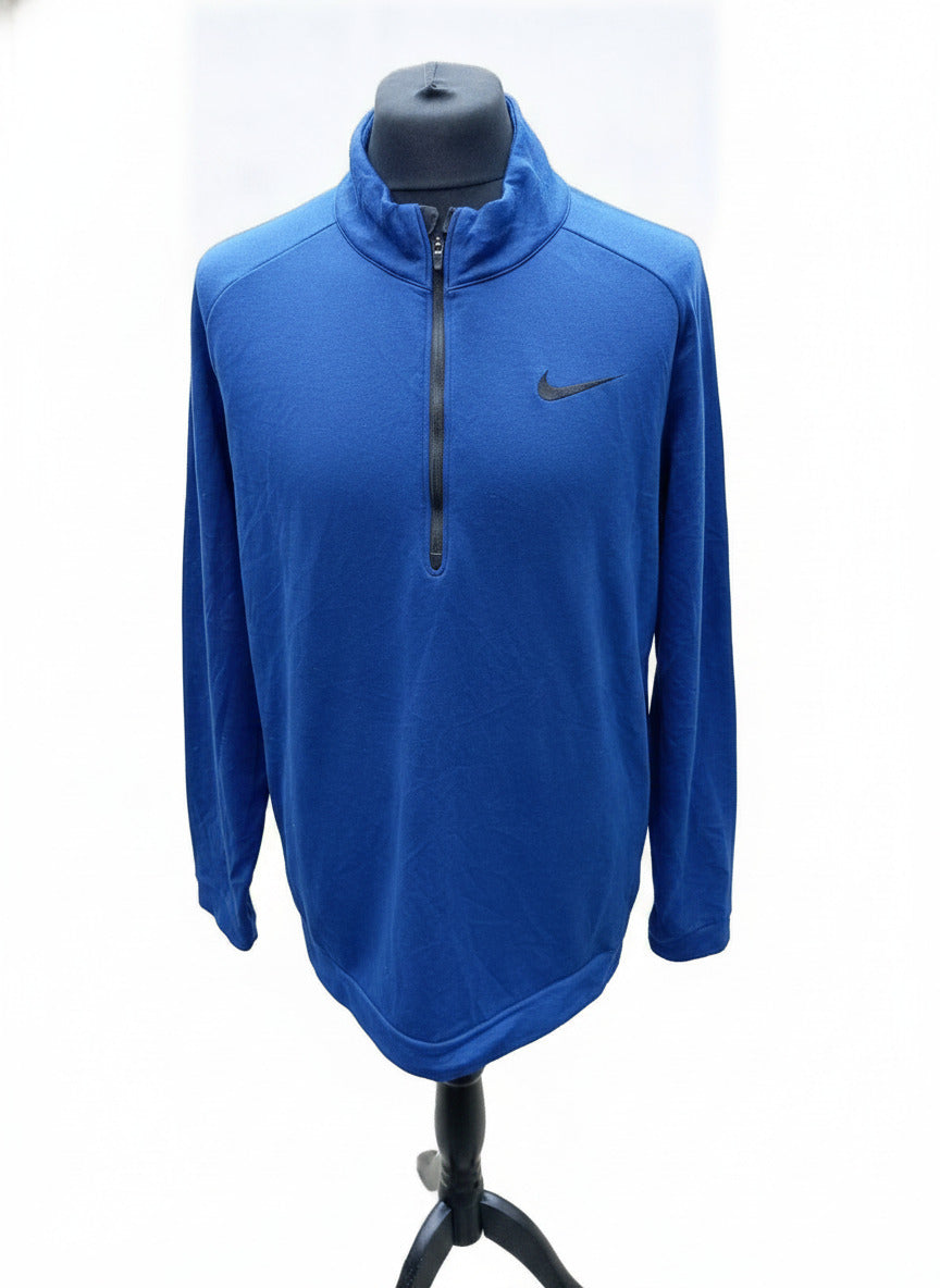 Nike 1/4 Zip Pullover Jacket Royal Blue Men’s Size XXLT (2XL Tall) 26" P2P