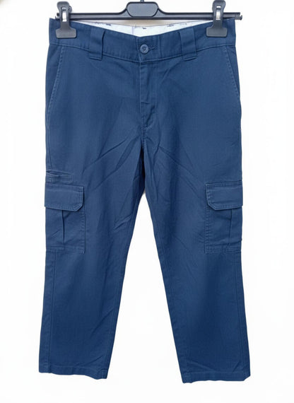 Dickies FLEX Cargo Pants 32x30 Lincoln Blue Regular Fit Stretch Work Trousers
