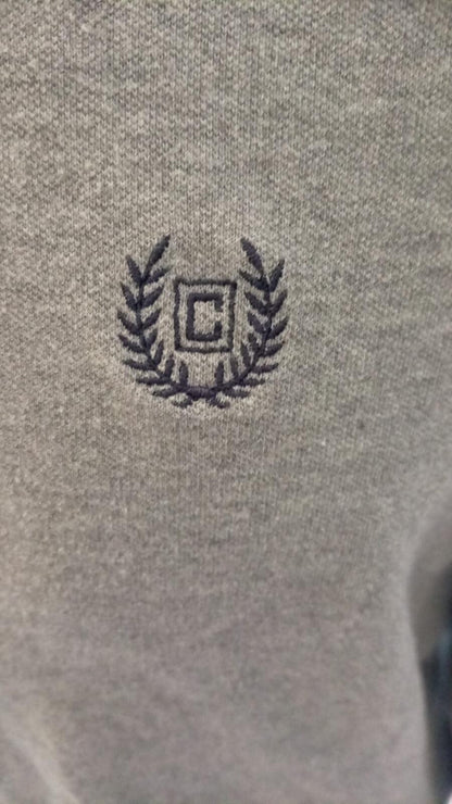 Chaps Quarter‑Zip Pullover – Grey – Size Large