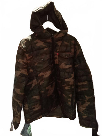 Levi’s Camo Hooded Jacket – Men’s – Midweight – Excellent Condition - Large