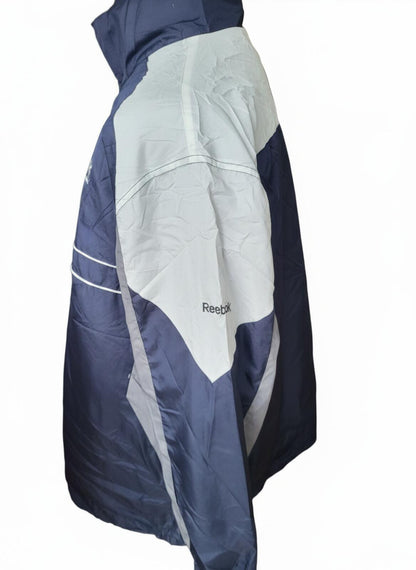 NWT Reebok Windbreaker Jacket - Navy/Grey/White - 2XL - New
