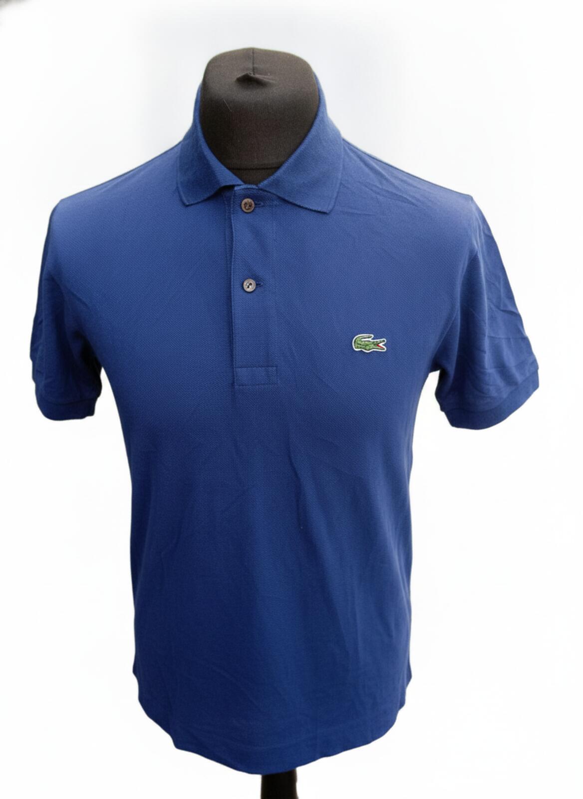 Lacoste Classic Blue Polo Shirt with Crocodile Logo - Size 3 - Small