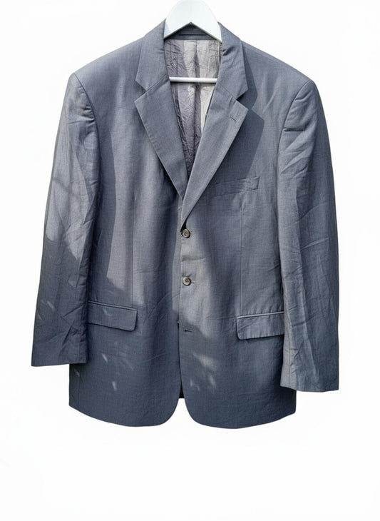 Hugo Boss ANGELO1 PARMA Linen‑Blend Blazer – Size 114 – Light Grey - 44L