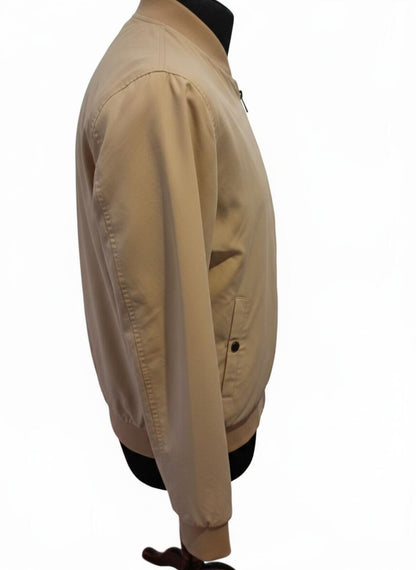 Buffalo David Bitton Bomber Jacket – Beige – Size M – Cotton Blend