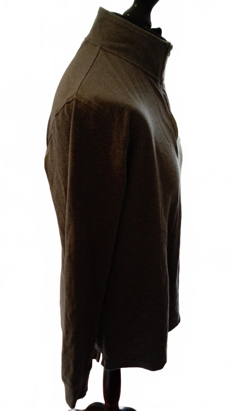 Chaps Quarter‑Zip Pullover – Grey – Size Large