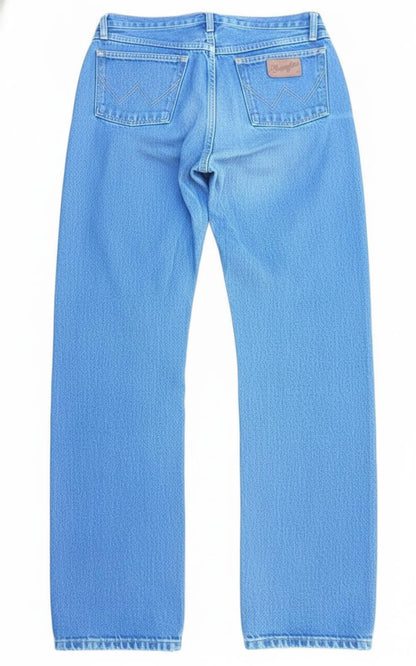 Wrangler Jeans W35 L38 – Men’s Western Bootcut Denim – 0047MW – Blue