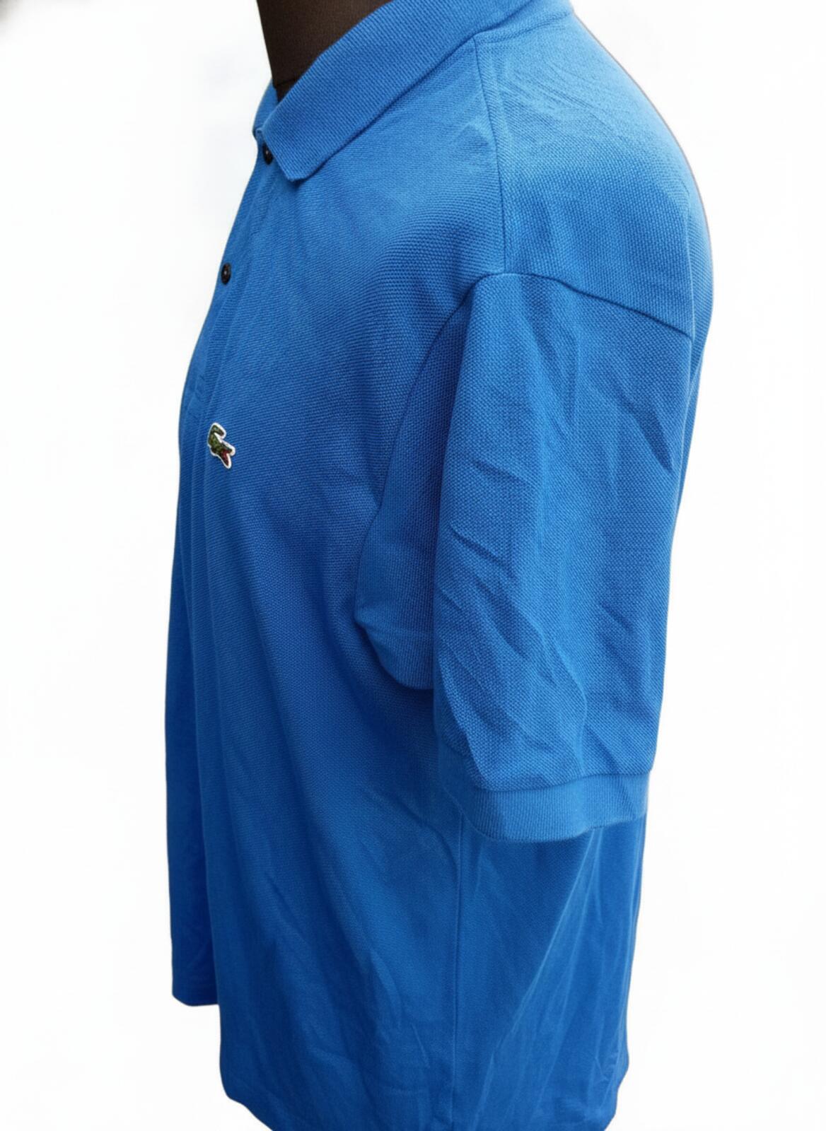 Lacoste Classic Blue Short Sleeve Polo Shirt - Size 6 XL