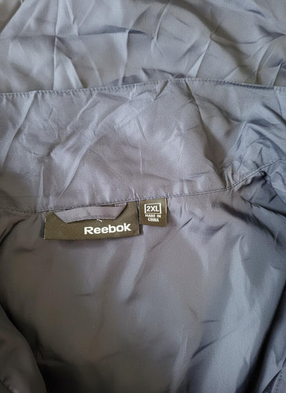 NWT Reebok Windbreaker Jacket - Navy/Grey/White - 2XL - New