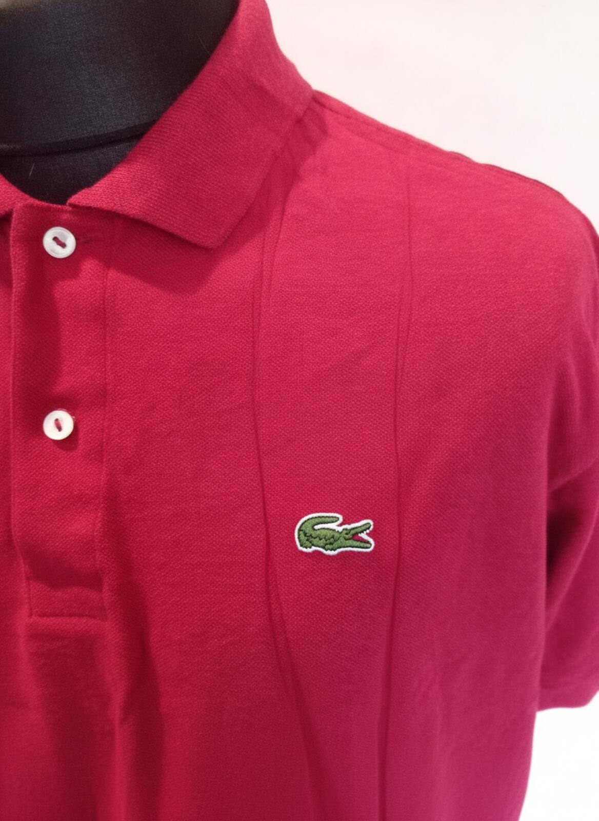 Lacoste Pink Short Sleeve Polo Shirt - 7 - 2XL - XXL