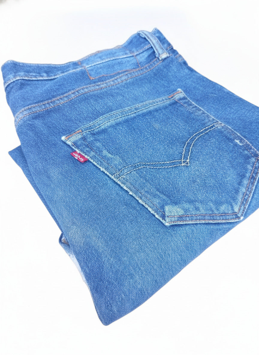 Levi's Classic Blue Denim Jeans - W36 L34 - Vintage Look