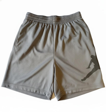 Jordan Grey Athletic Shorts with Jumpman Logo - Medium