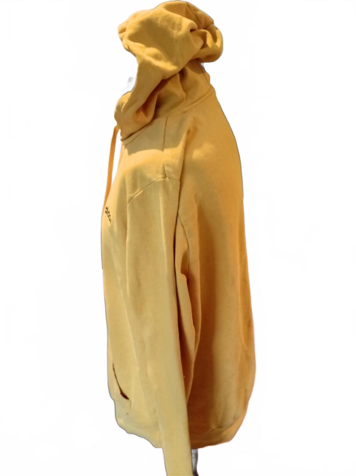 Adidas Originals Essential Hoodie | Pulse Yellow | Men's XL | Minimalist Trefoil