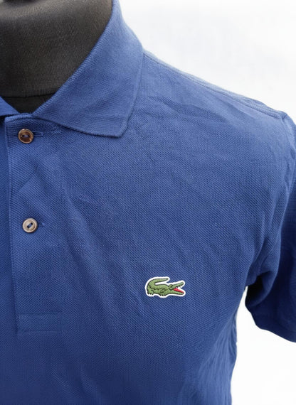 Lacoste Classic Blue Polo Shirt with Crocodile Logo - Size 3 - Small