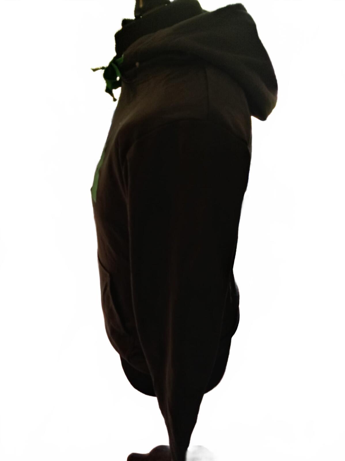 The North Face Drew Peak Hoodie | Dark Grey & Green | Mens Small | Gorpcore