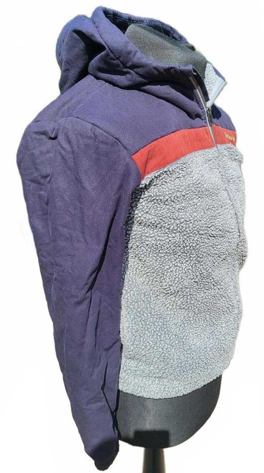 Boys Quiksilver 'Bogong Gum Mix' Sherpa Fleece Hoodie Jacket - Size 14 Years