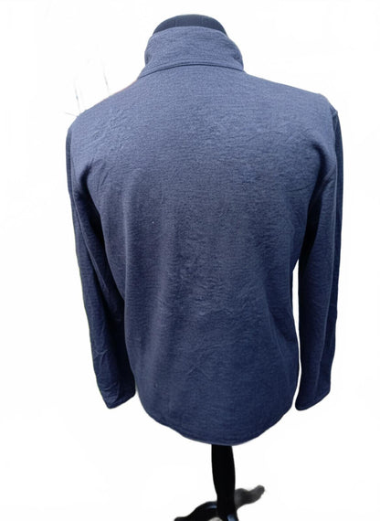 The North Face Men’s Large 1/4 Zip Fleece - Heathered Blue - Great Condition