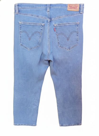 Levi's Ribcage Waist Straight Leg Blue Denim Jeans W30 L27