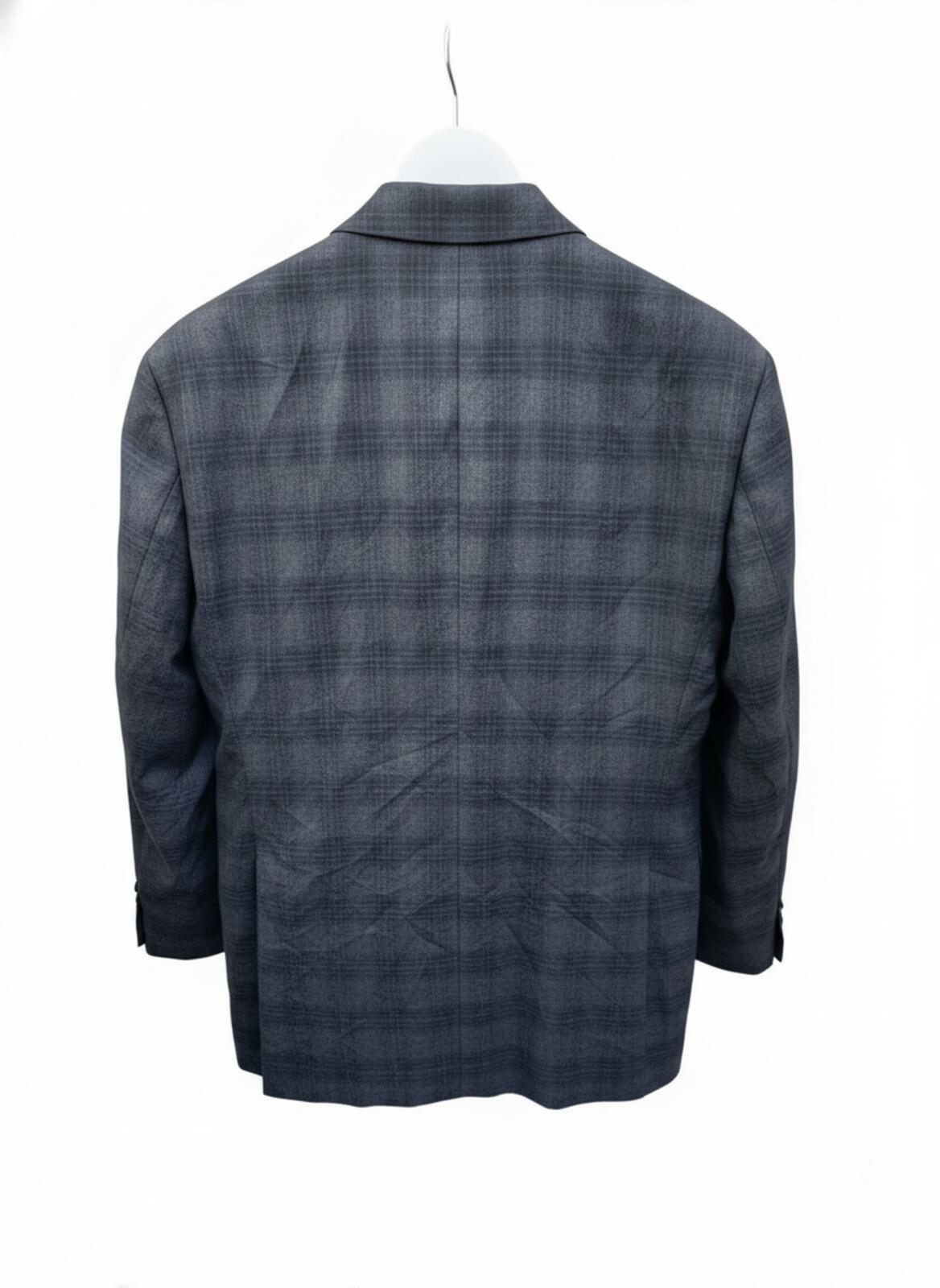 Hugo Boss Men's Grey Plaid Suit Jacket Blazer - 38S