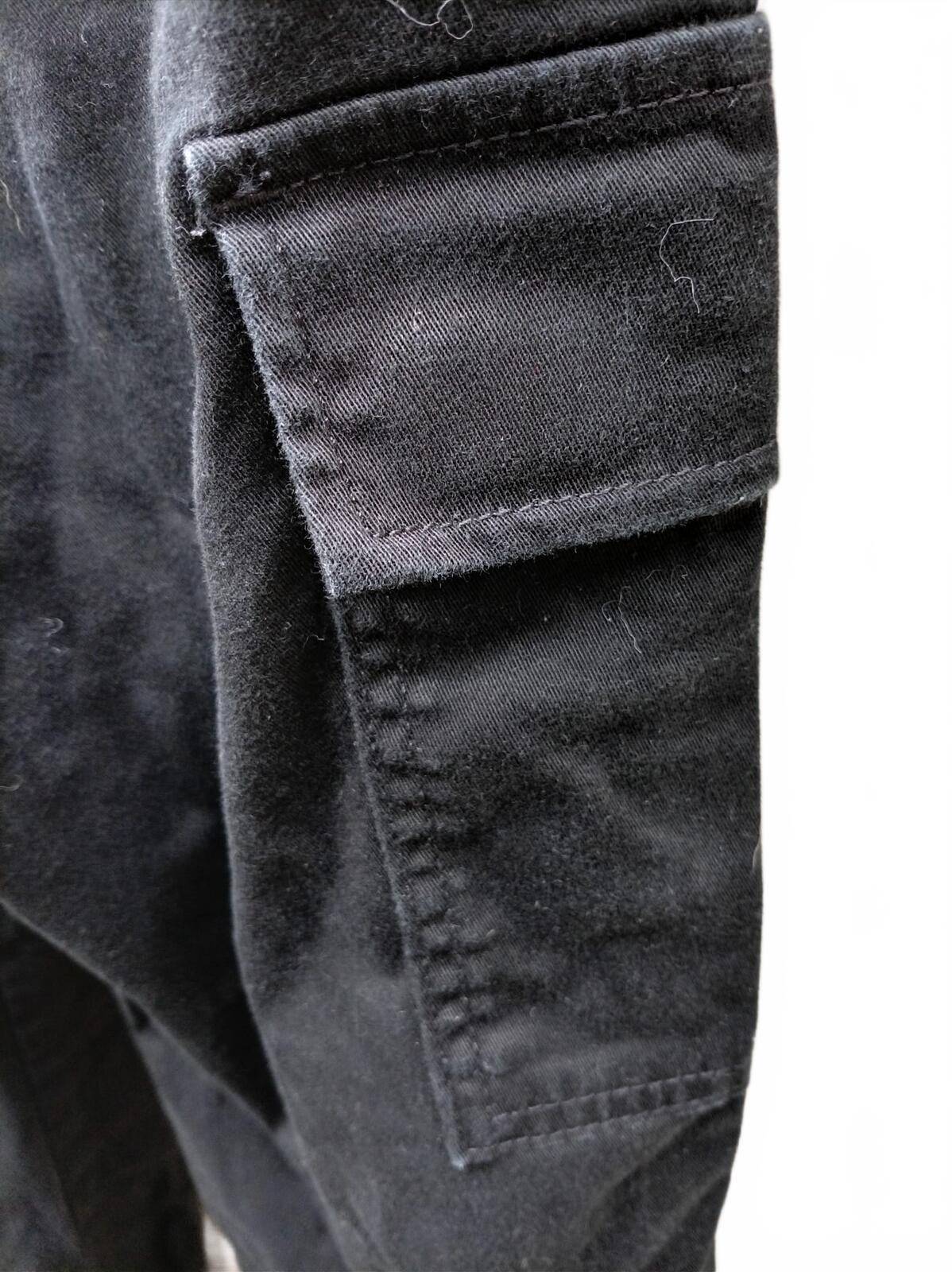 Womens Dickies Black Blue Cargo Trousers - W27R - Excellent Condition