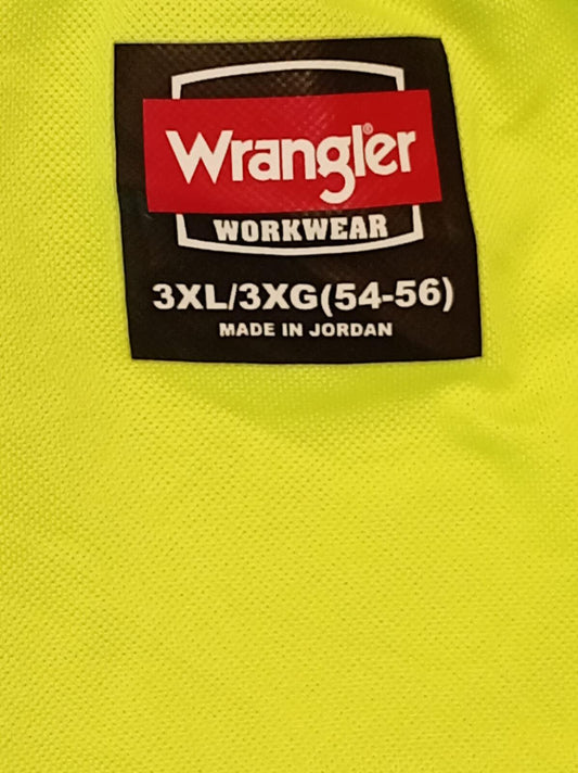 Wrangler Workwear High Visibility Yellow T-Shirt 3XL