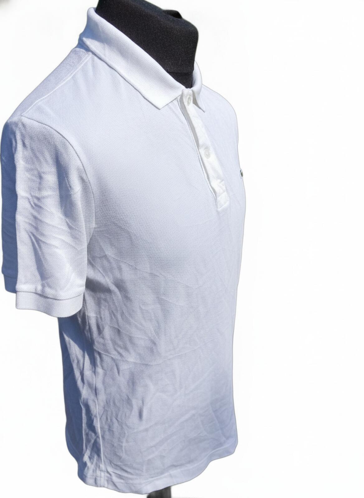 Lacoste White Short Sleeve Polo Shirt Size 5 Large