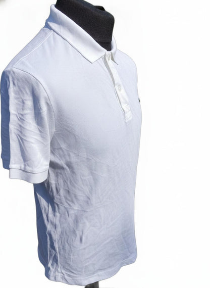Lacoste White Short Sleeve Polo Shirt Size 5 Large