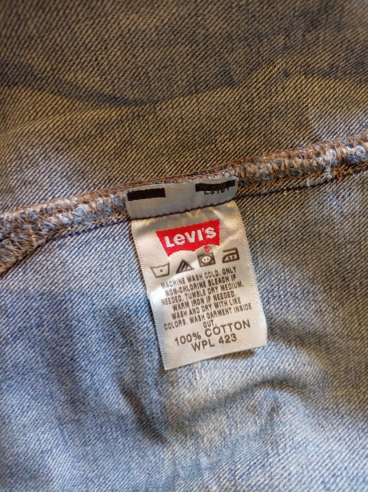 Levi's Vintage Look Blue Denim Jeans - Made 2009 - W34 L32