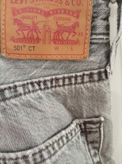 Levi's 501 CT Grey Denim Jeans W24 L28