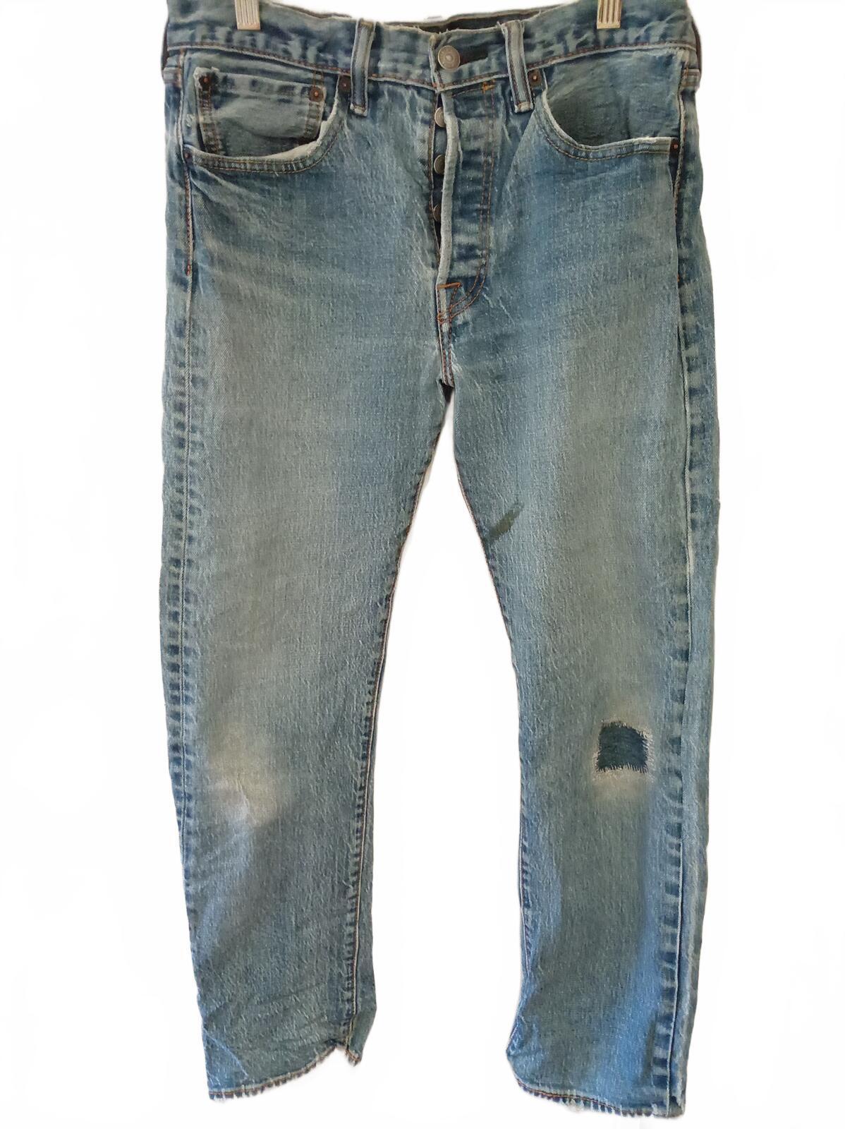Levi's Light Blue Denim Jeans with Patch Detail - W30 L30