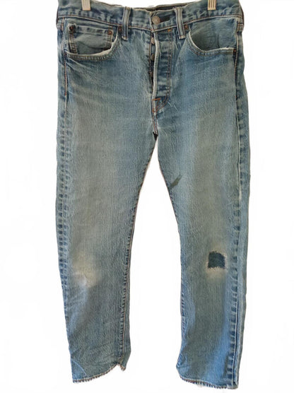 Levi's Light Blue Denim Jeans with Patch Detail - W30 L30