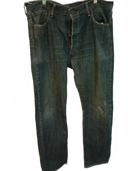Levi's Vintage Blue Denim Jeans with Button Fly