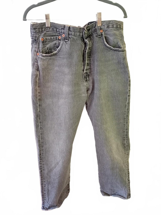 Levi's Grey Denim Jeans - Faded Vintage - W33 L30