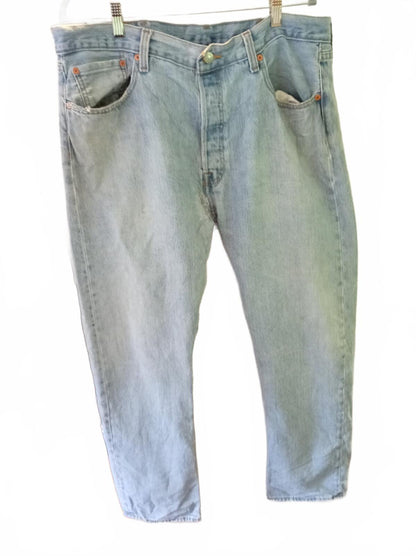 Levi's 501 Light Wash Denim Jeans W38 L32
