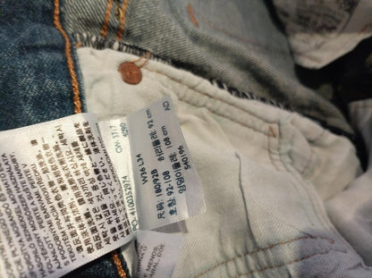 Levi's Classic Blue Denim Jeans - W36 L34 - Vintage Look