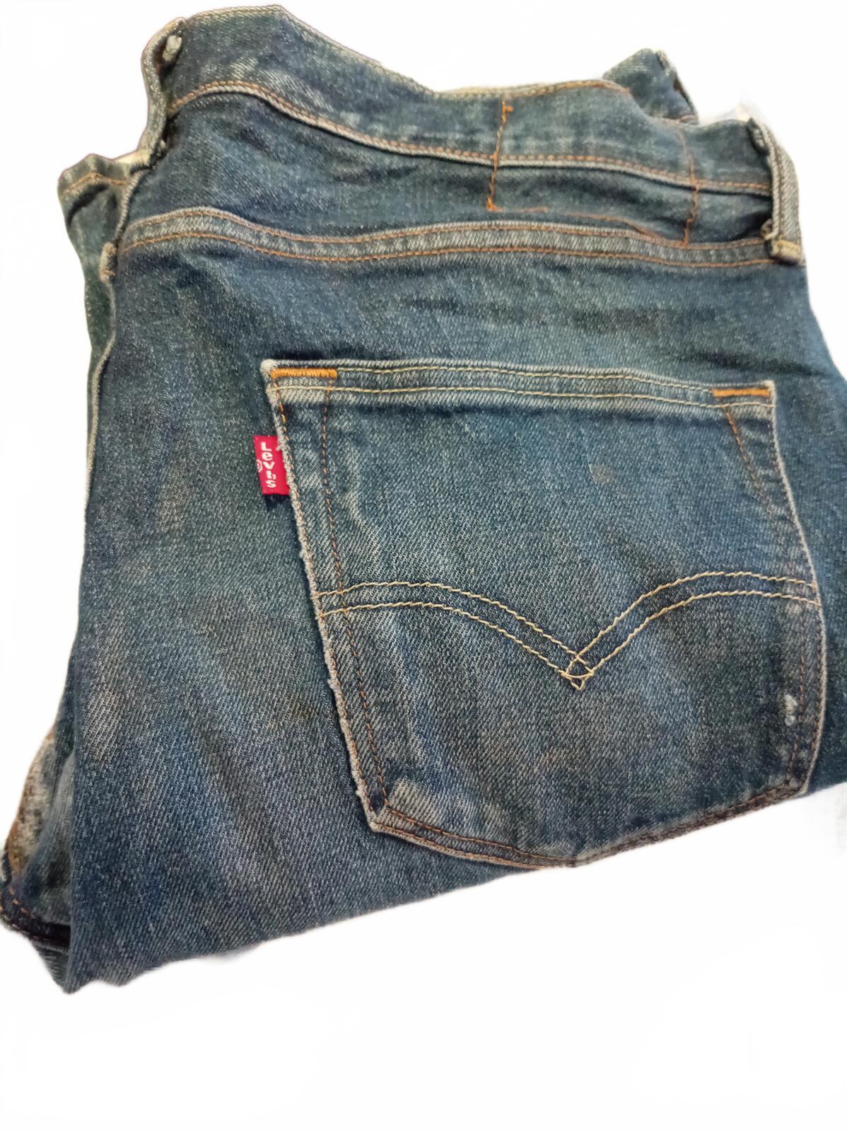 Levi's Classic Blue Denim Jeans - W36 L34 - Vintage Look